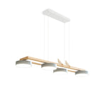 Lustre Bois Oiseau Rectangulaire – Design Naturel Scandinave, Sienna Long