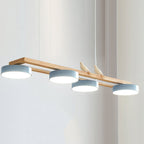 Lustre Bois Oiseau Rectangulaire – Design Naturel Scandinave, Sienna Long