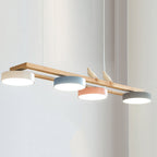 Lustre Bois Oiseau Rectangulaire – Design Naturel Scandinave, Sienna Long