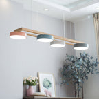 Lustre Bois Oiseau Rectangulaire – Design Naturel Scandinave, Sienna Long