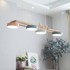 Lustre Bois Oiseau Rectangulaire – Design Naturel Scandinave, Sienna Long