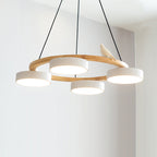 Lustre Bois Oiseau Rond – Design Naturel Scandinave, Sienna