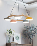 Lustre Bois Oiseau Rond – Design Naturel Scandinave, Sienna