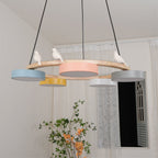 Lustre Bois Oiseau Rond – Design Naturel Scandinave, Sienna