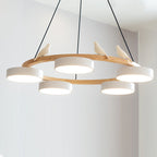 Lustre Bois Oiseau Rond – Design Naturel Scandinave, Sienna