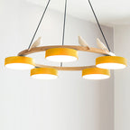 Lustre Bois Oiseau Rond – Design Naturel Scandinave, Sienna