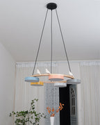 Lustre Bois Oiseau Rond – Design Naturel Scandinave, Sienna