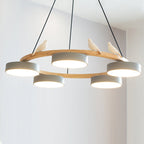 Lustre Bois Oiseau Rond – Design Naturel Scandinave, Sienna