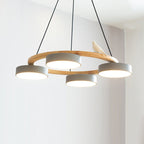 Lustre Bois Oiseau Rond – Design Naturel Scandinave, Sienna
