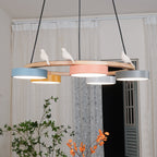 Lustre Bois Oiseau Rond – Design Naturel Scandinave, Sienna