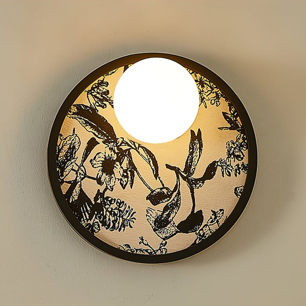 Applique Murale Disque Toile Art Nordique