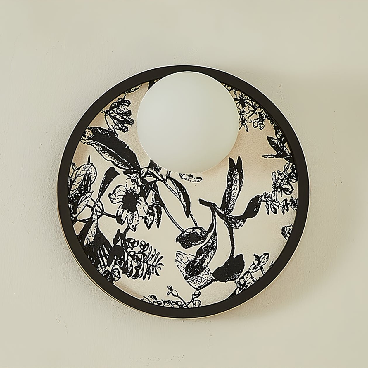 Applique Murale Disque Toile Art Nordique