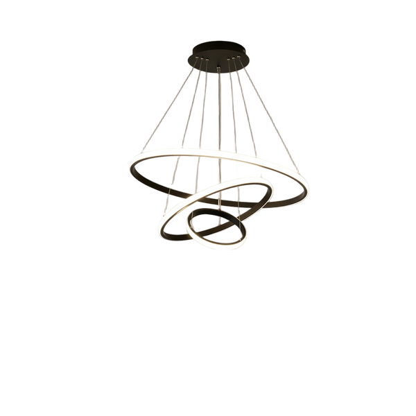 Lustre LED Anneaux Ajustables – Suspension Design Moderne Salon