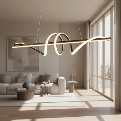 Lustre aluminium sculptural ideal salon contemporain.