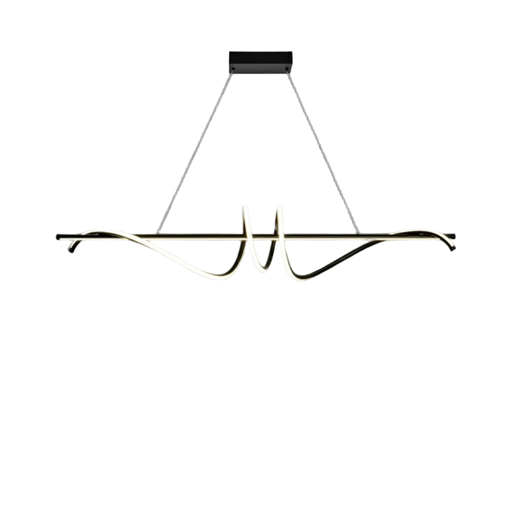 Suspension LED dimmable pour espace minimaliste.