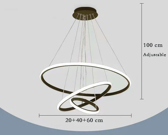 Suspension sculpturale avec eclairage LED doux.