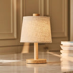 Lampe de Table en Bois Sans Fil Rover - Marron Clair, LED Rechargeable