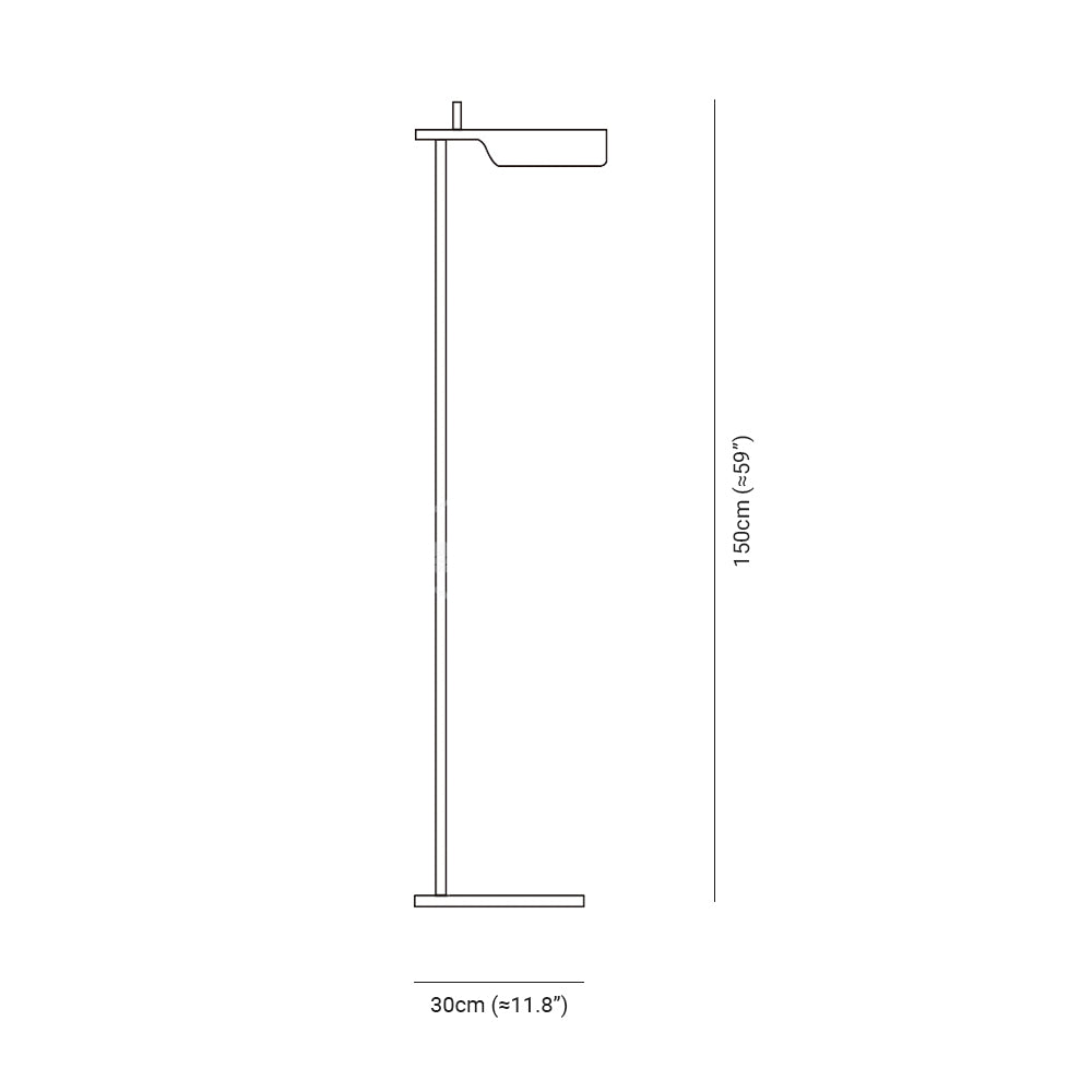 Lampadaire Linéaire Angle Droit
