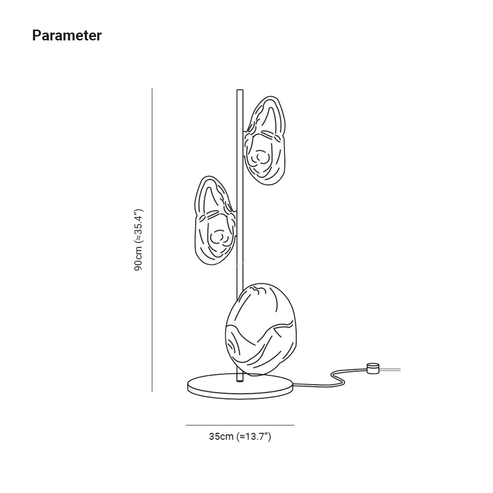 Lampe Irrégulière Céramique