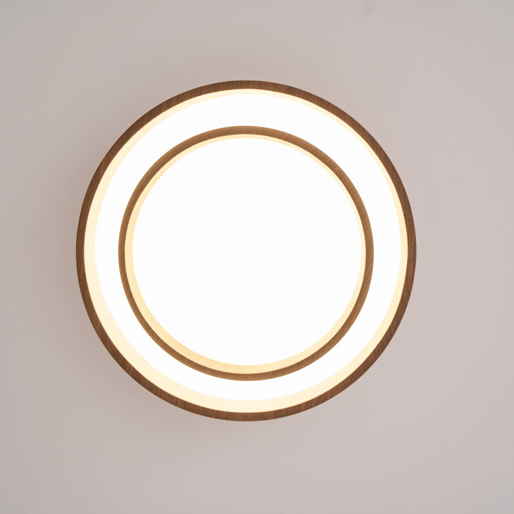 Plafonnier LED Bois Noyer