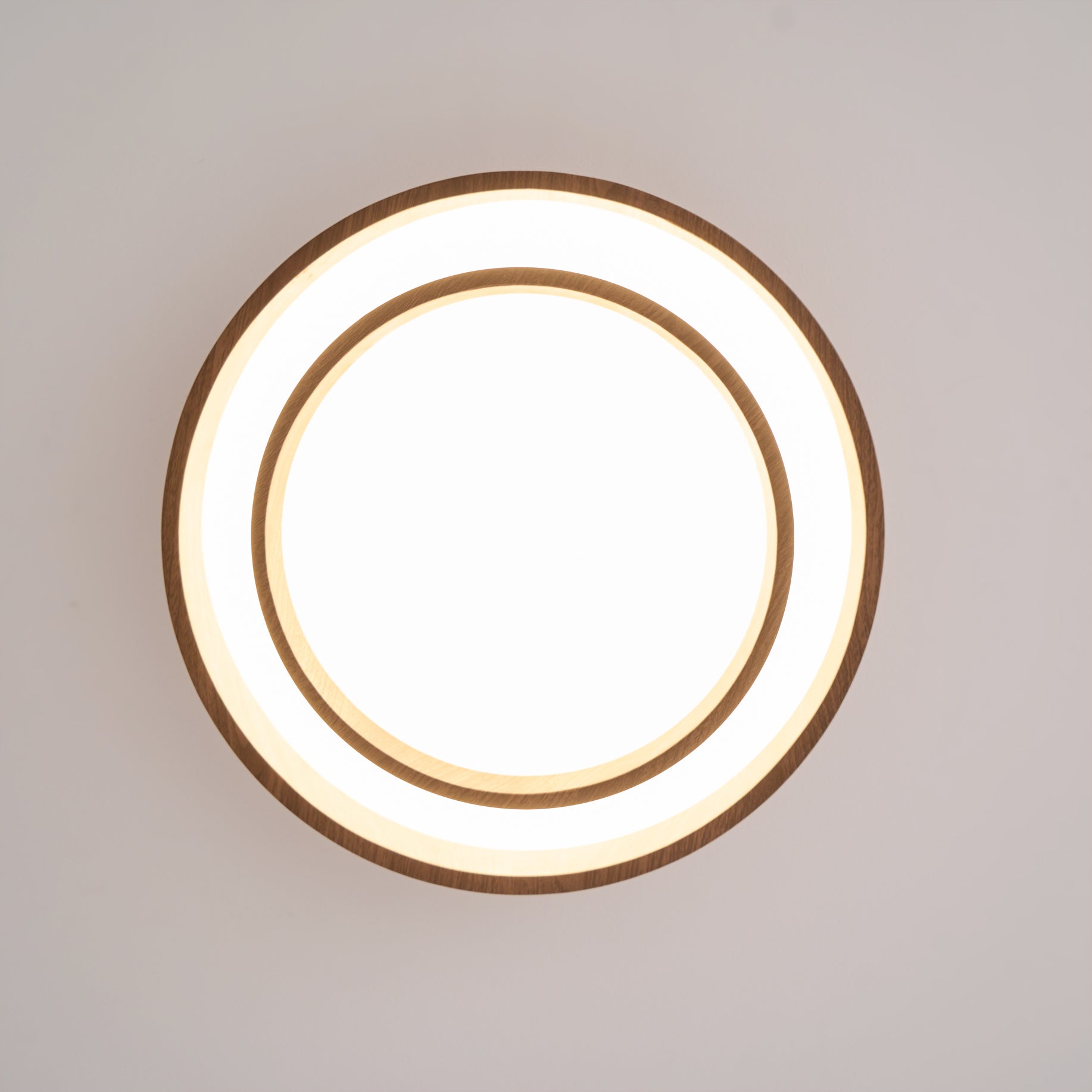 Plafonnier LED Bois Noyer