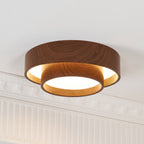 Plafonnier LED Bois Noyer