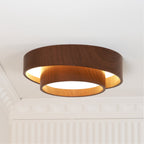 Plafonnier LED Bois Noyer