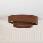 Plafonnier LED Bois Noyer