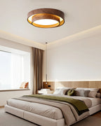 Plafonnier LED Bois Noyer