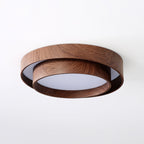 Plafonnier LED Bois Noyer