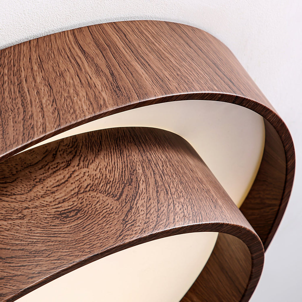 Plafonnier LED Bois Noyer
