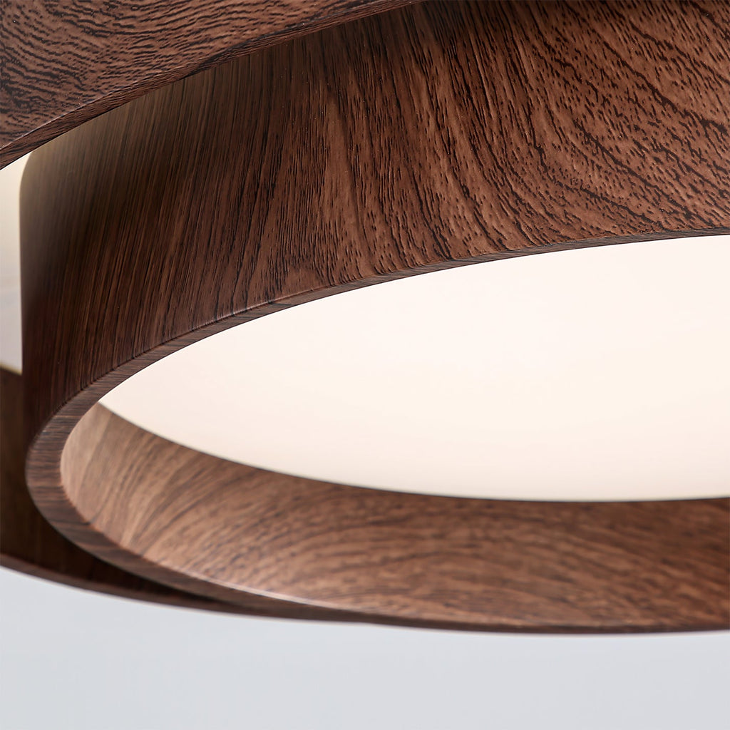 Plafonnier LED Bois Noyer
