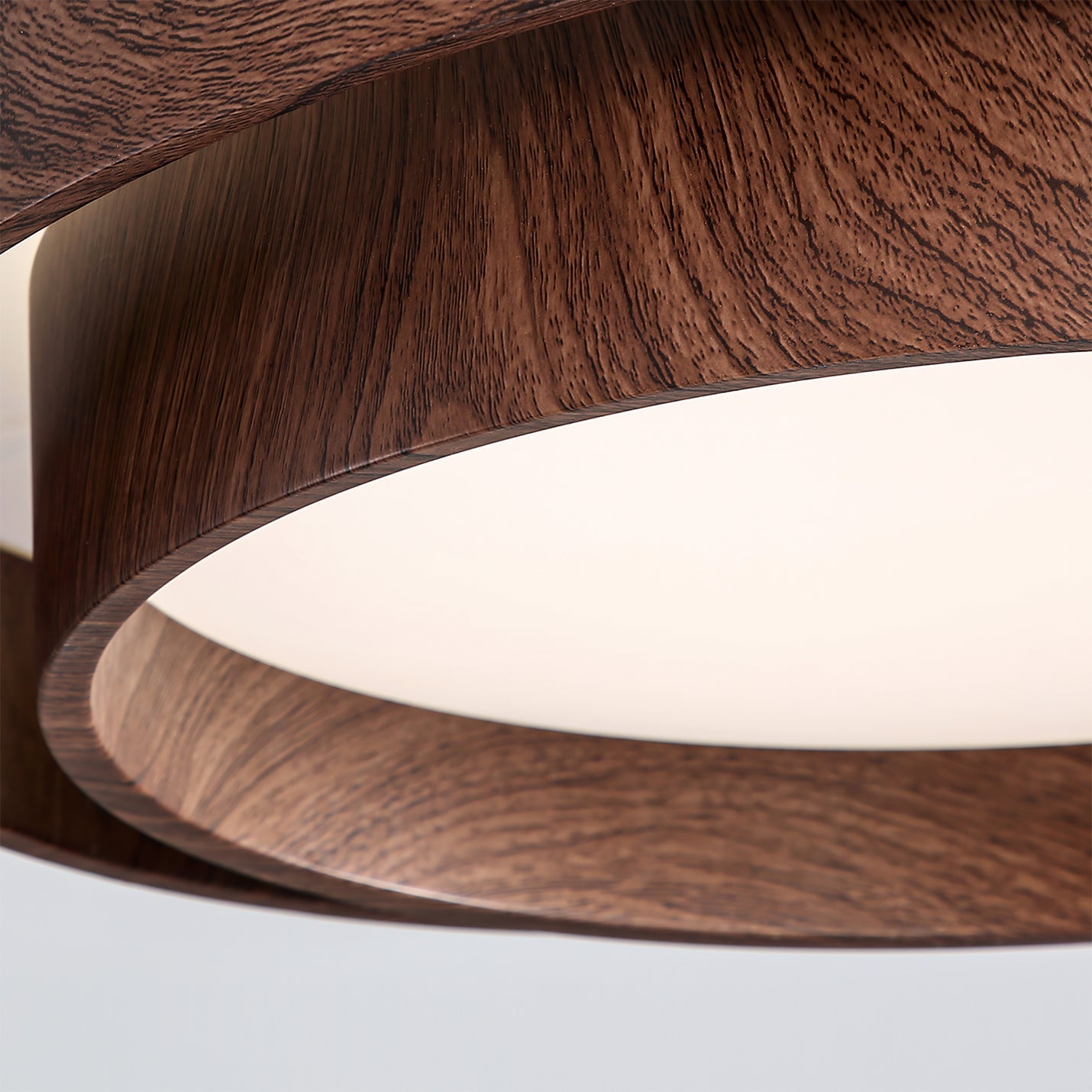 Plafonnier LED Bois Noyer
