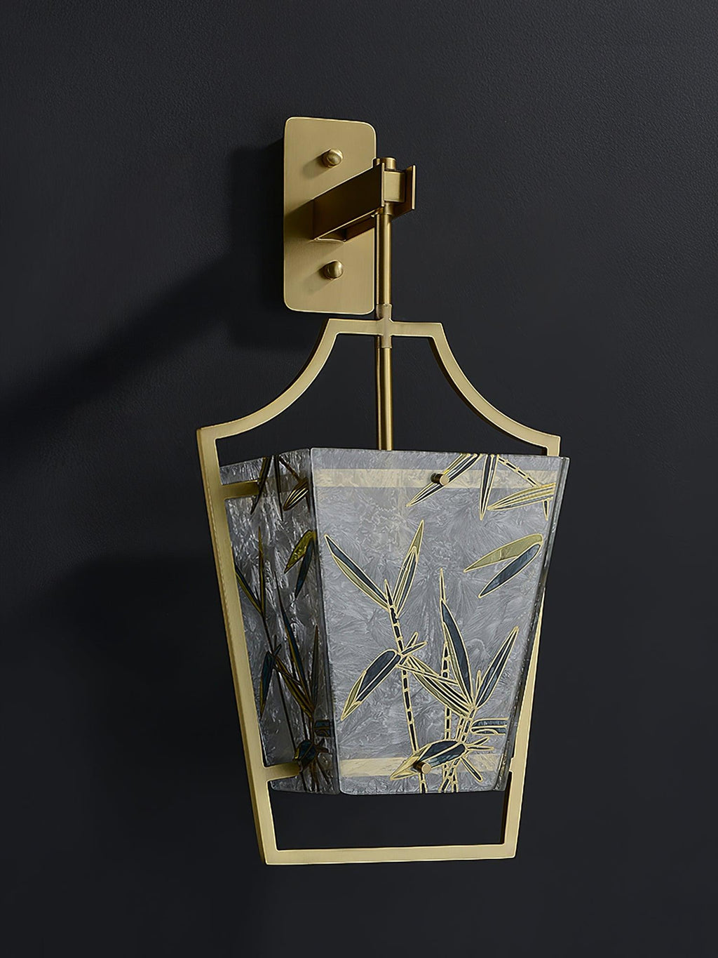 Applique Murale Sphère Laiton & Verre Teinté