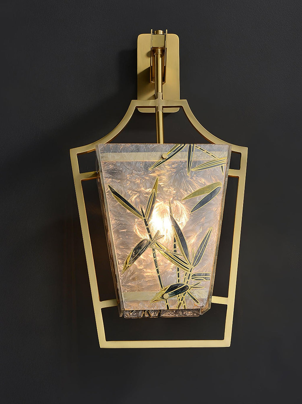 Applique Murale Sphère Laiton & Verre Teinté