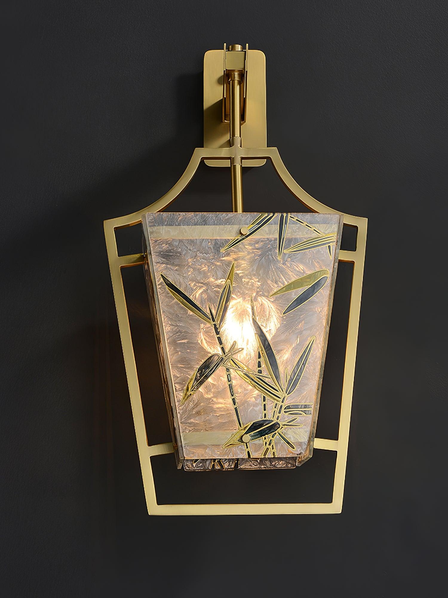 Applique Murale Sphère Laiton & Verre Teinté