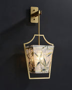 Applique Murale Sphère Laiton & Verre Teinté