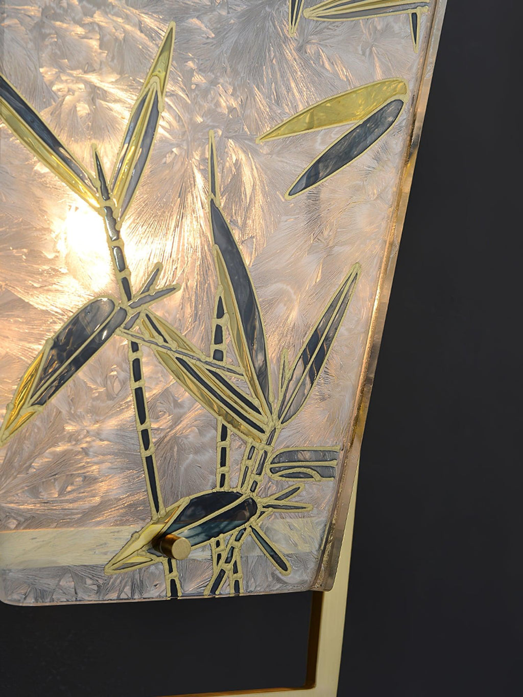 Applique Murale Sphère Laiton & Verre Teinté