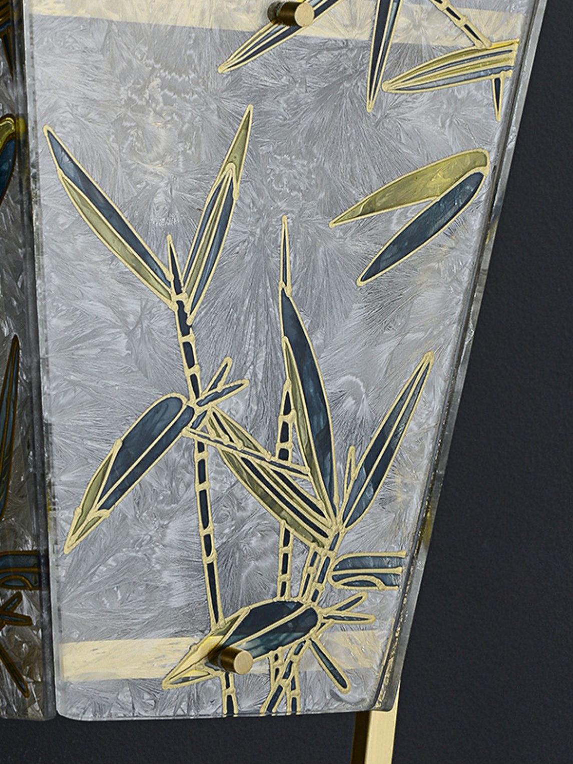 Applique Murale Sphère Laiton & Verre Teinté