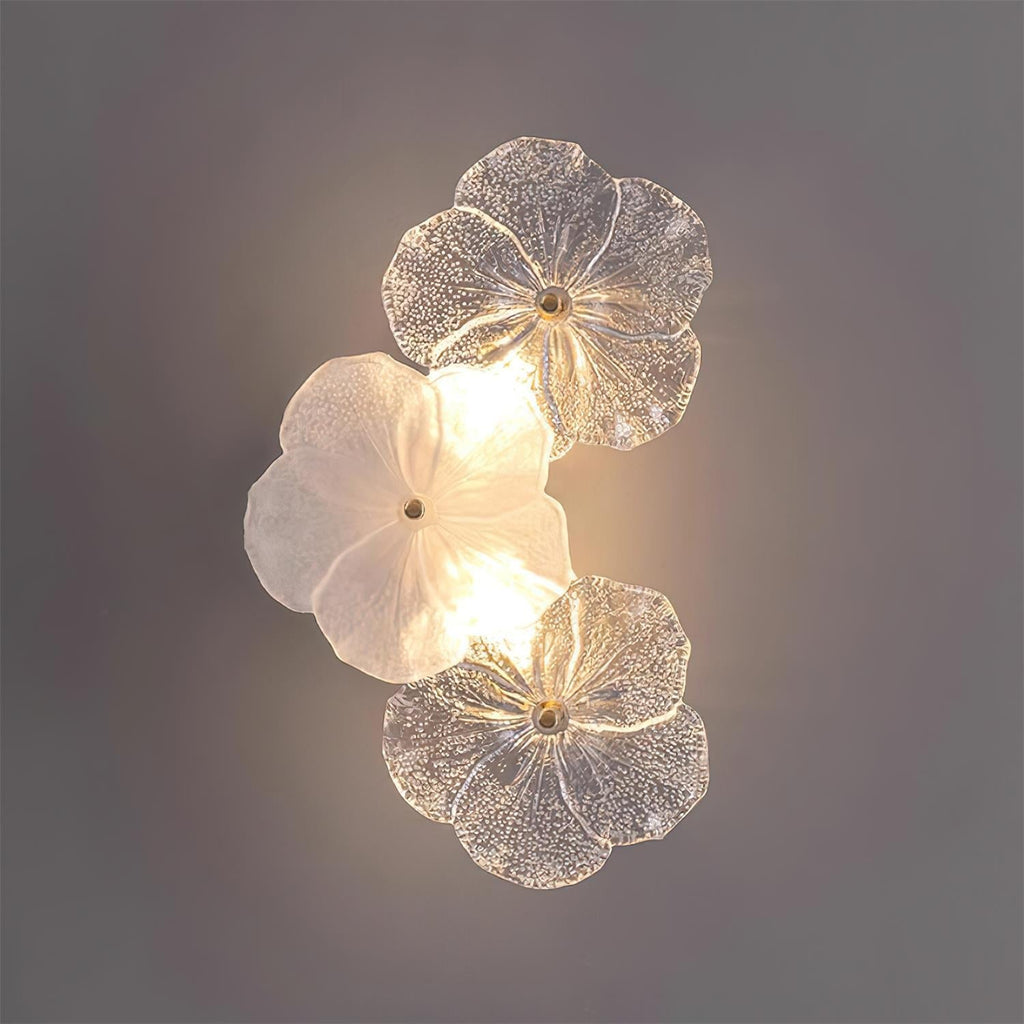 Applique Murale Florale Verre