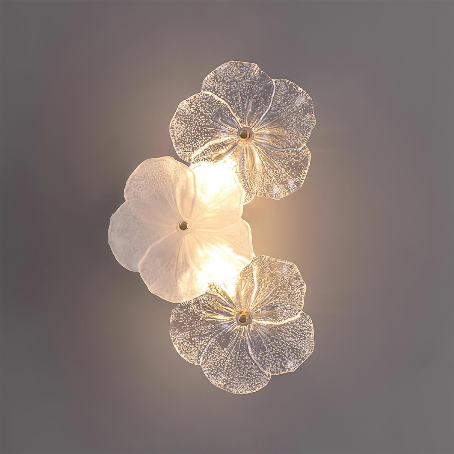 Applique Murale Florale Verre