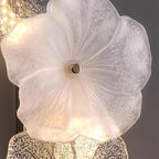 Applique Murale Florale Verre