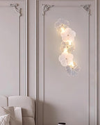 Applique Murale Florale Verre