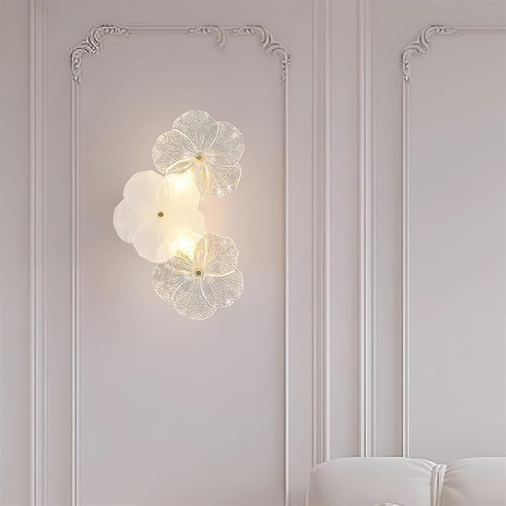 Applique Murale Florale Verre