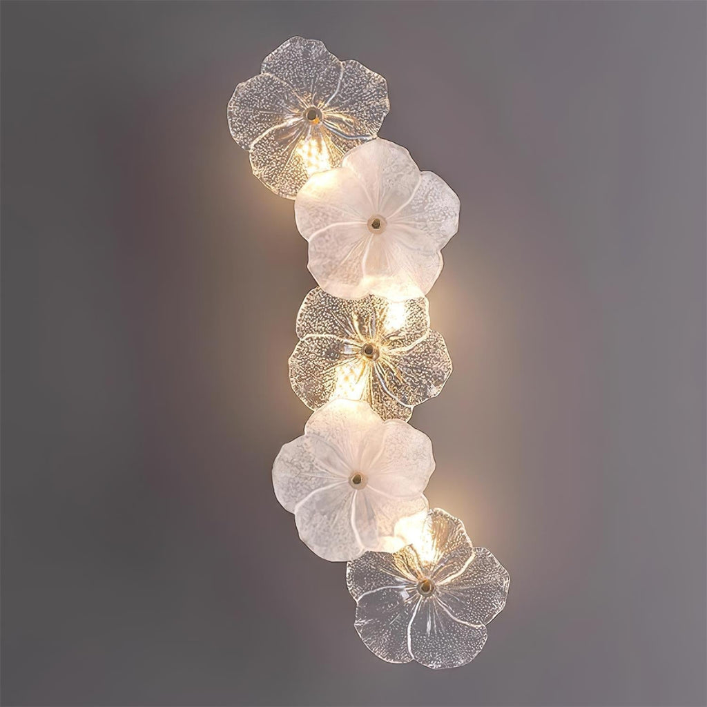 Applique Murale Florale Verre