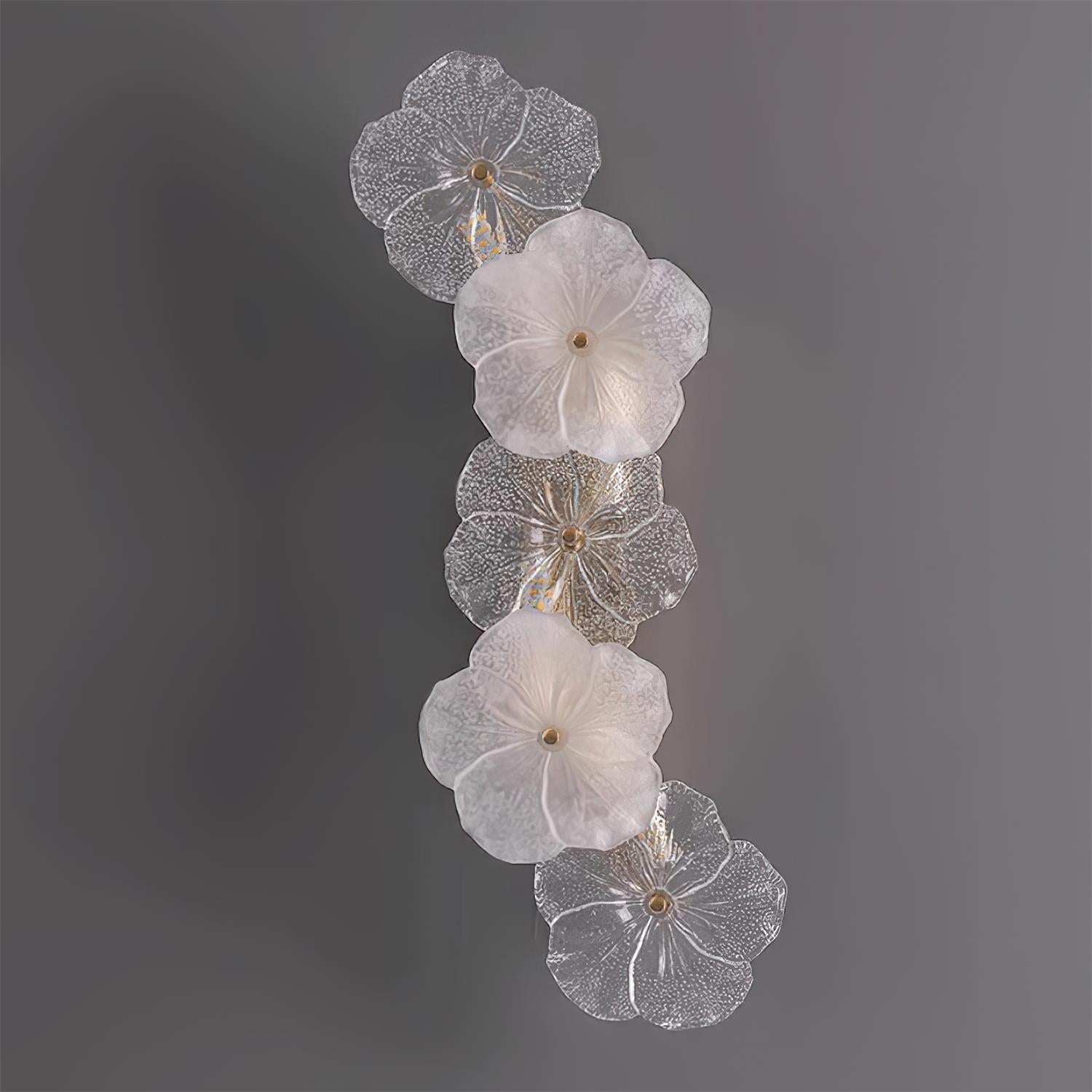 Applique Murale Florale Verre