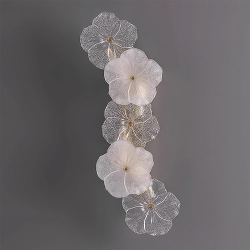 Applique Murale Florale Verre
