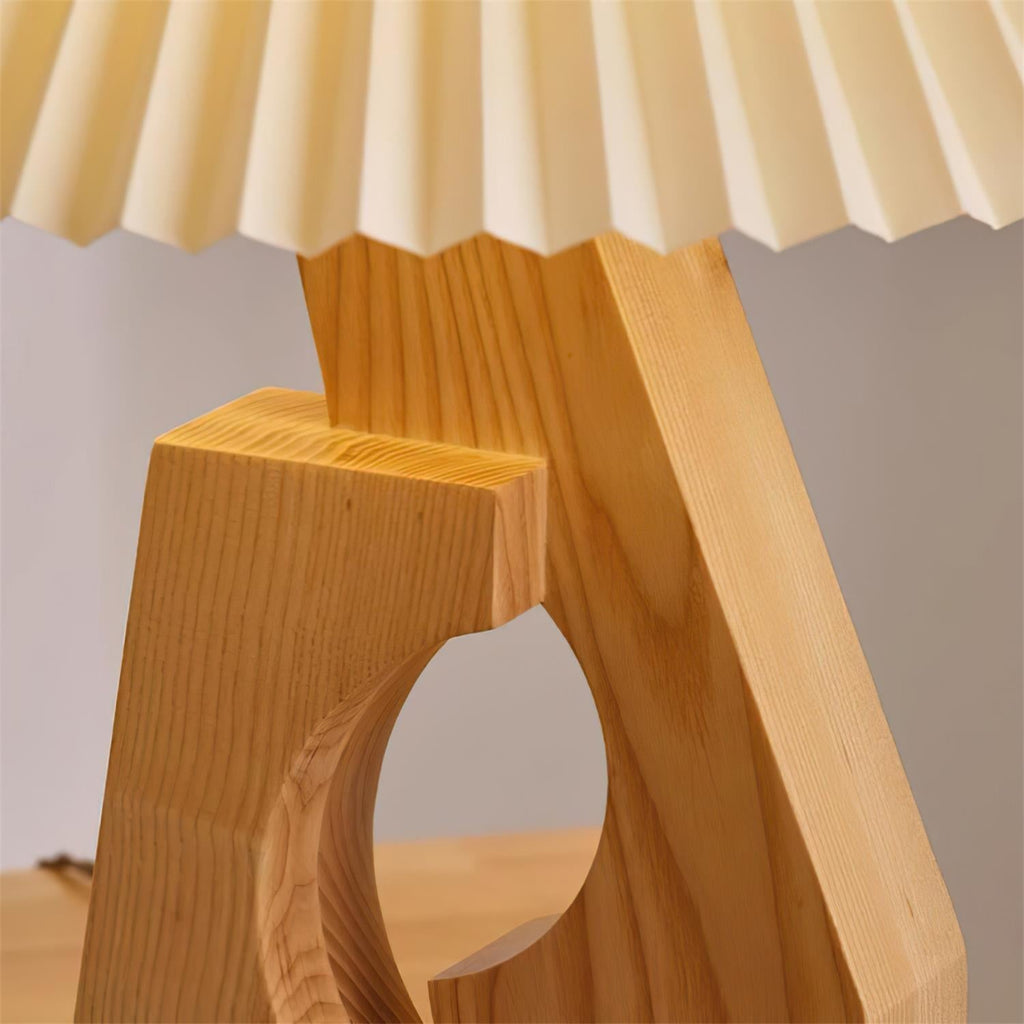 Lampe de Table Papier Plissé