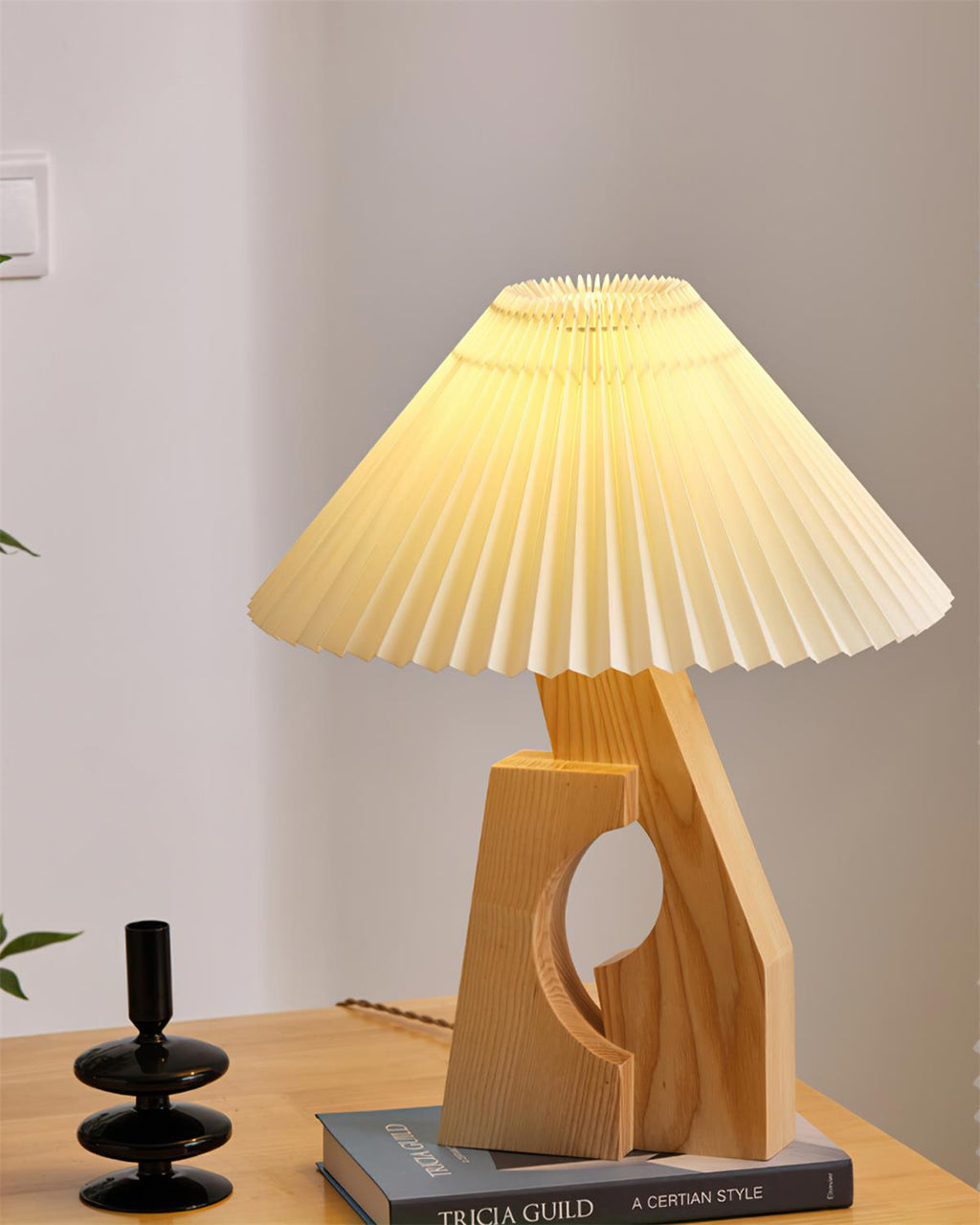 Lampe de Table Papier Plissé