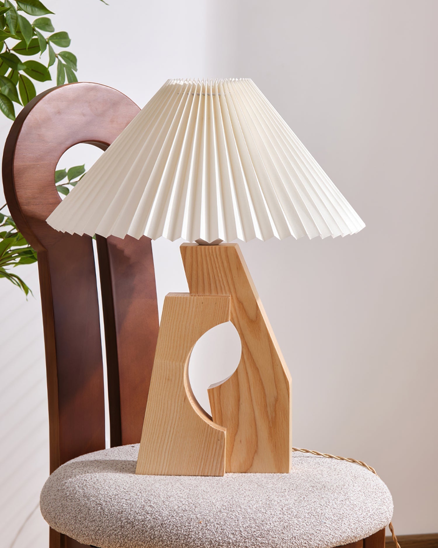 Lampe de Table Papier Plissé